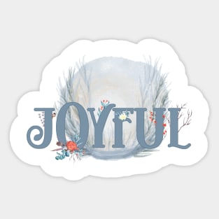 Joyful Winter Woodland Sticker